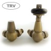 Belgravia Corner Thermostatic Valve Set - Old English Brass