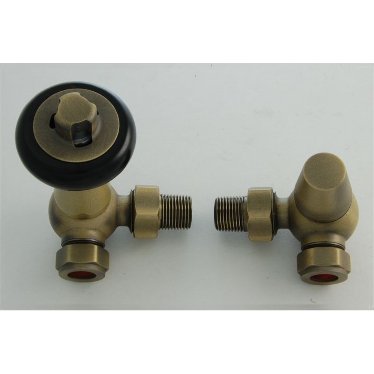 Belgravia Corner Thermostatic Valve Set - Old English Brass