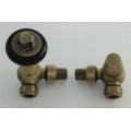 Belgravia Corner Thermostatic Valve Set - Old English Brass
