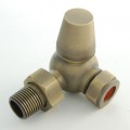 Belgravia Corner Thermostatic Valve Set - Old English Brass