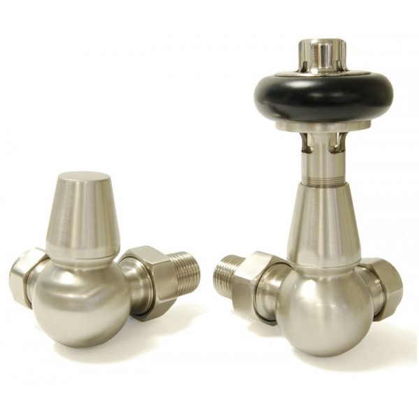 Belgravia Corner Thermostatic Valve Set - Satin Nickel