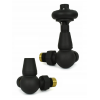 Belgravia Corner Thermostatic Valve Set - Textured Black