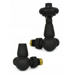 Belgravia Corner Thermostatic Valve Set - Textured Black