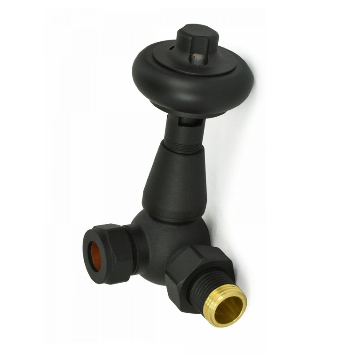 Belgravia Corner Thermostatic Valve Set - Textured Black