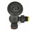Belgravia Corner Thermostatic Valve Set - Textured Black Belgravia Corner Thermostatic Valve Set - Textured Black