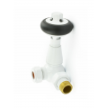 Belgravia Corner Thermostatic Valve Set - White Finish Belgravia Corner Thermostatic Valve Set - White Finish