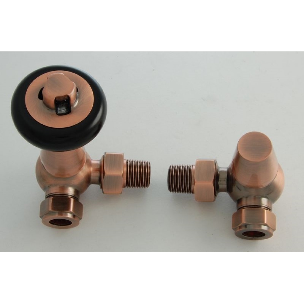 Belgravia Corner Thermostatic Valve Set - Antique Copper