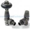 Belgravia Angled Thermostatic Valve Set - Pewter Finish