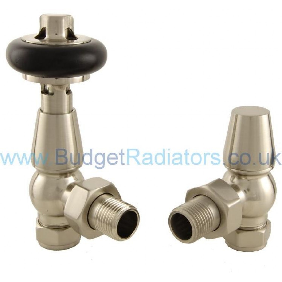 Belgravia Angled Thermostatic Valve Set - Satin Nickel