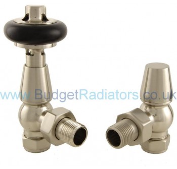 Belgravia Angled Thermostatic Valve Set - Satin Nickel