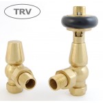 Belgravia Angled Thermostatic Valve - Un-Lacquered  Brass