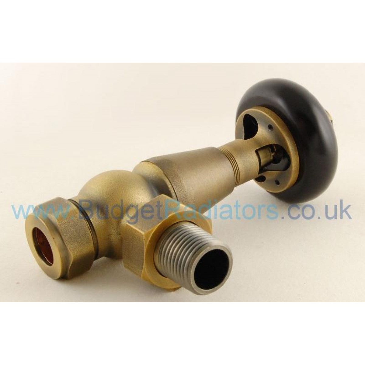 Belgravia Angled Thermostatic Valve Set - Old English Brass