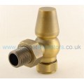 Belgravia Angled Thermostatic Valve Set - Old English Brass