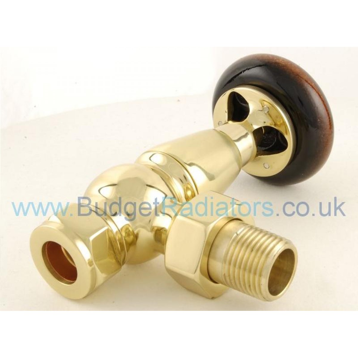 Belgravia Angled Thermostatic Valve Set - Polished Brass