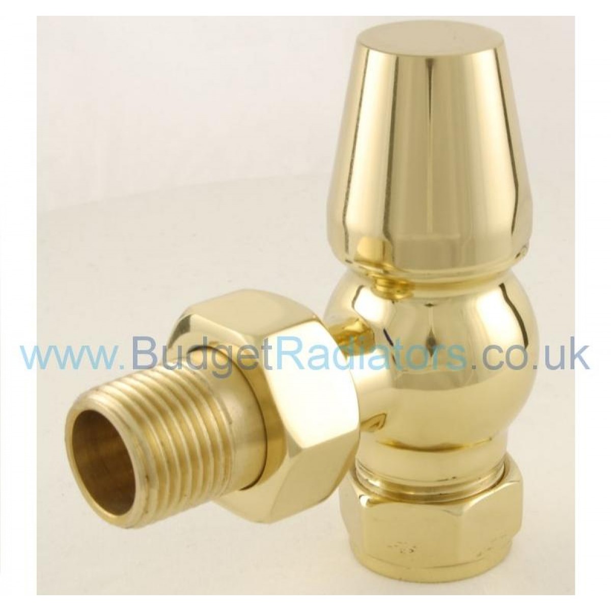 Belgravia Angled Thermostatic Valve Set - Polished Brass
