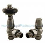 Belgravia Angled Thermostatic Valve Set - Black Nickel