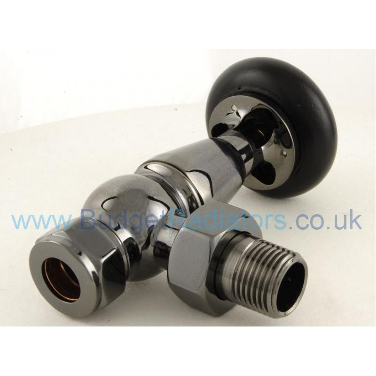 Belgravia Angled Thermostatic Valve Set - Black Nickel