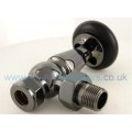 Belgravia Angled Thermostatic Valve Set - Black Nickel