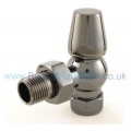 Belgravia Angled Thermostatic Valve Set - Black Nickel