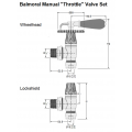Balmoral Lever Manual Valve Set - Satin Nickel Balmoral Lever Manual Valve Set - Satin Nickel