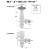 Bentley Thermostatic Valve Set - Satin Nickel