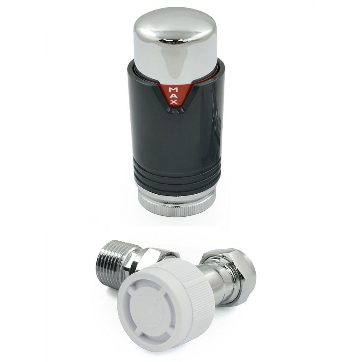 Bexley Angled TRV - Anthracite & Chrome
