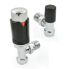Bexley Angled TRV - Black & Chrome