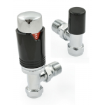 Bexley Angled TRV - Black & Chrome