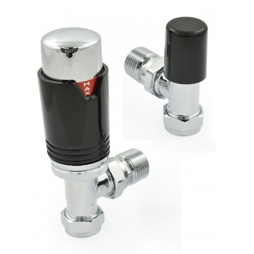 Bexley Angled TRV - Black & Chrome - Bexley TRV Range