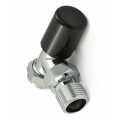 Bexley Angled TRV - Black & Chrome