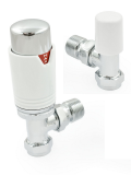 Bexley Angled TRV - Chrome & White