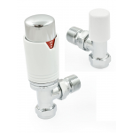 Bexley Angled TRV - White & Chrome