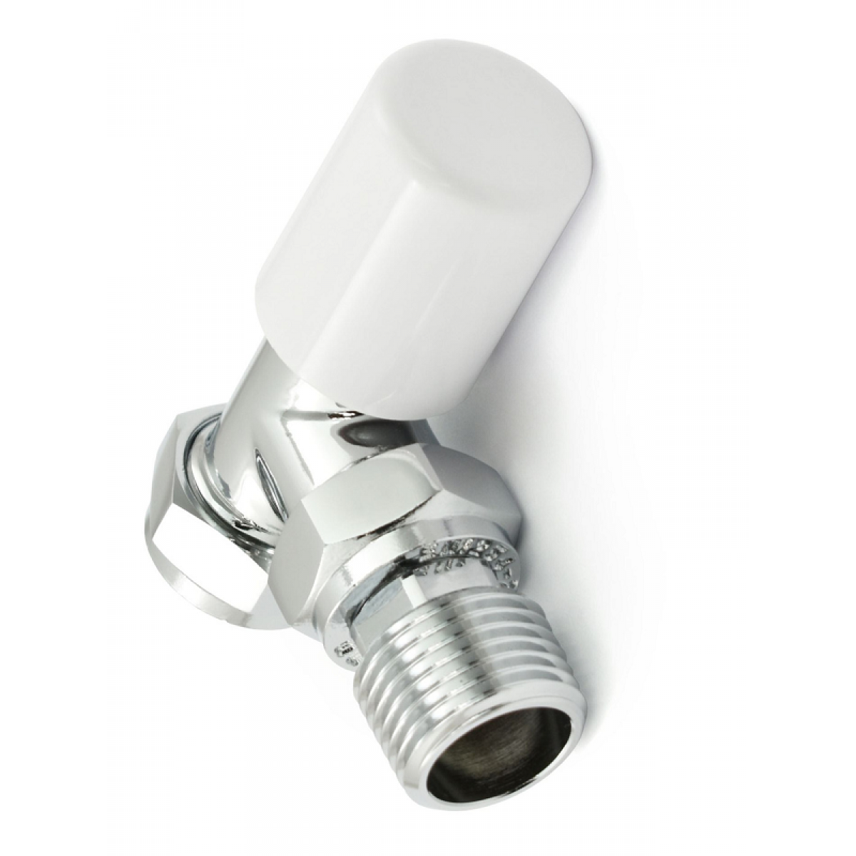 Bexley Angled TRV - White & Chrome