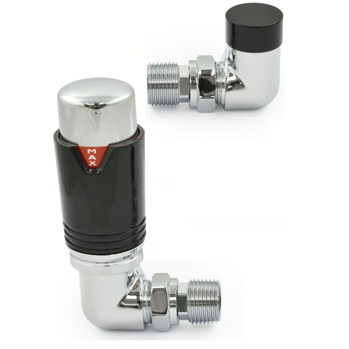 Bexley Corner TRV - Black & Chrome