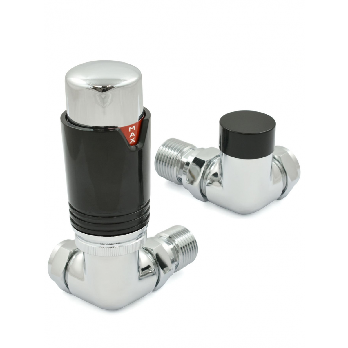 Bexley Corner TRV - Black & Chrome