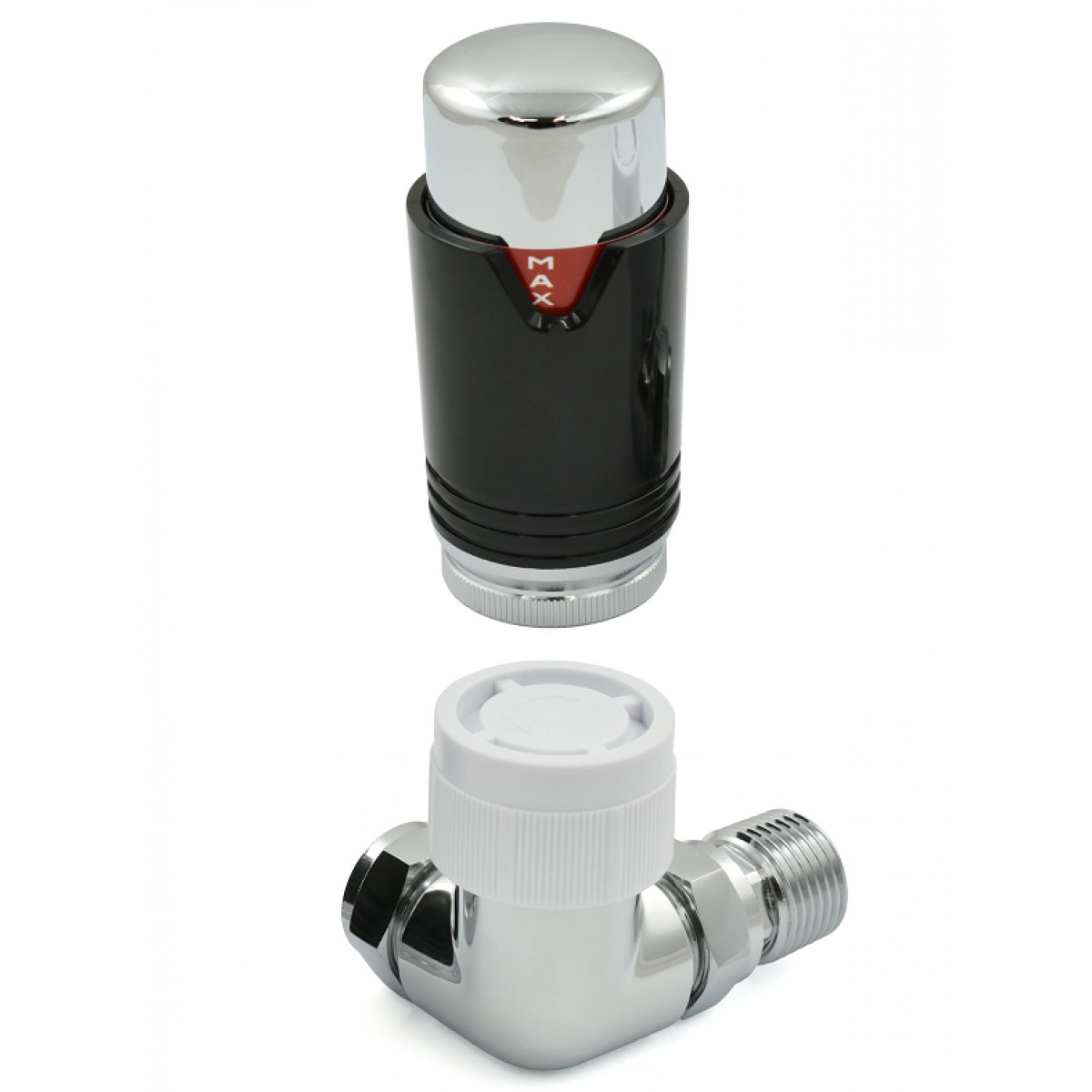 Bexley Corner TRV - Black & Chrome