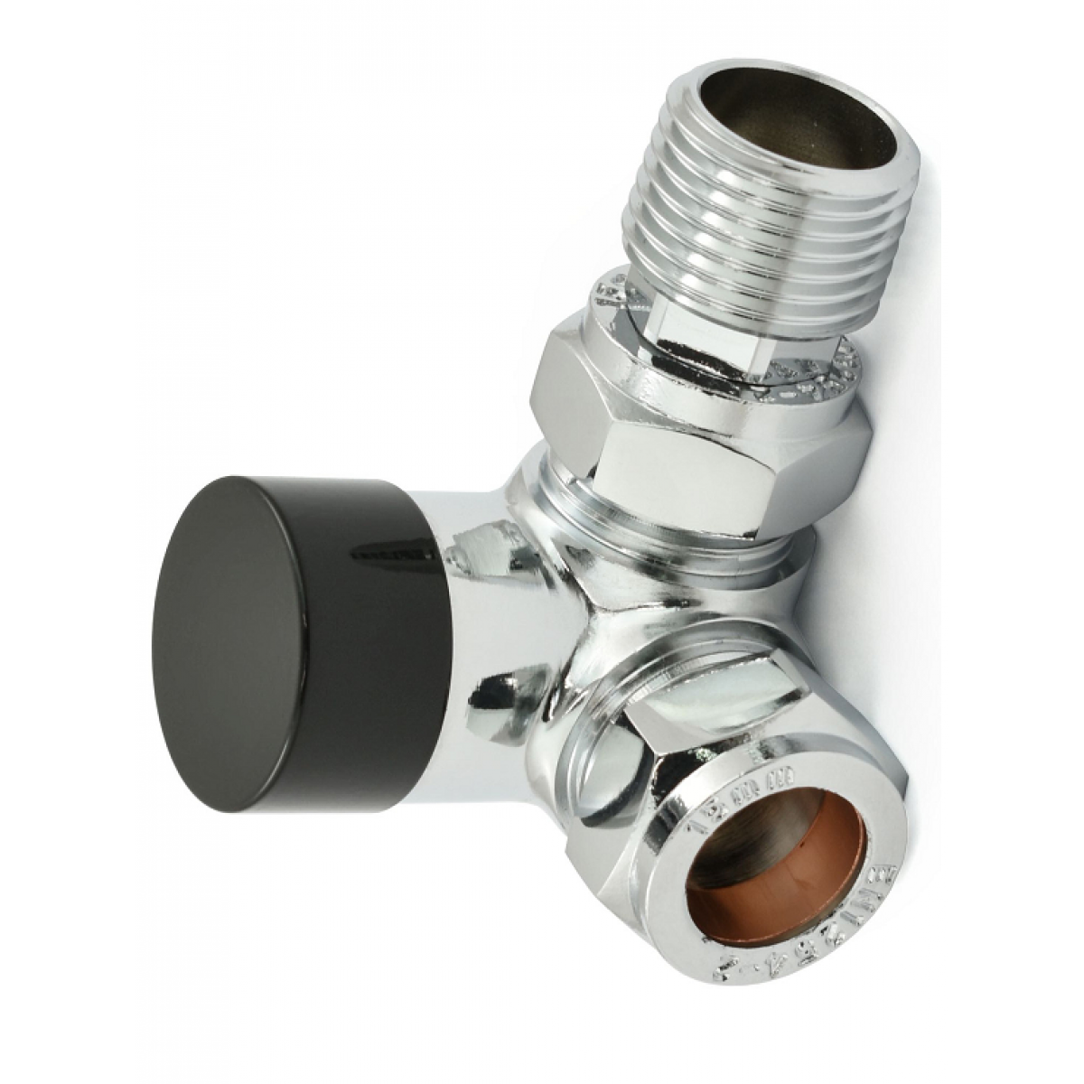Bexley Corner TRV - Black & Chrome