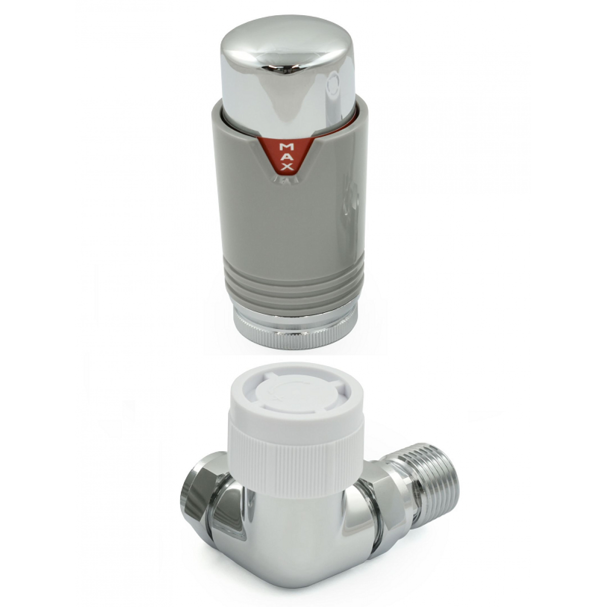 Bexley Corner TRV - Silver & Chrome
