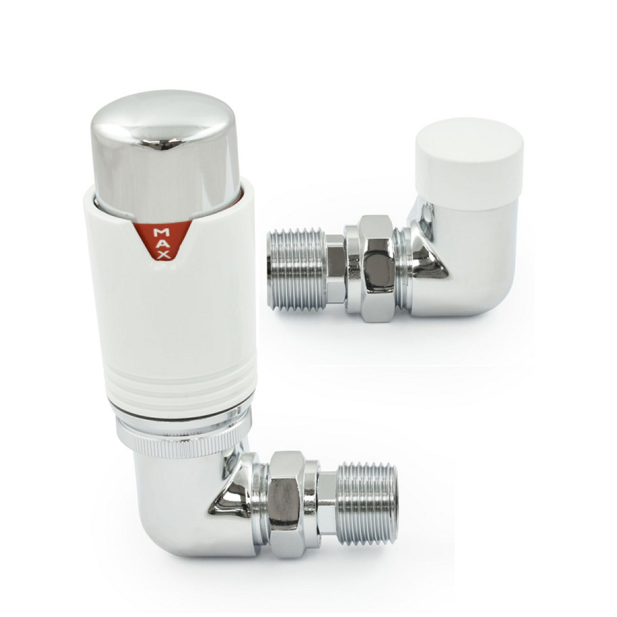 Bexley Corner TRV - White & Chrome