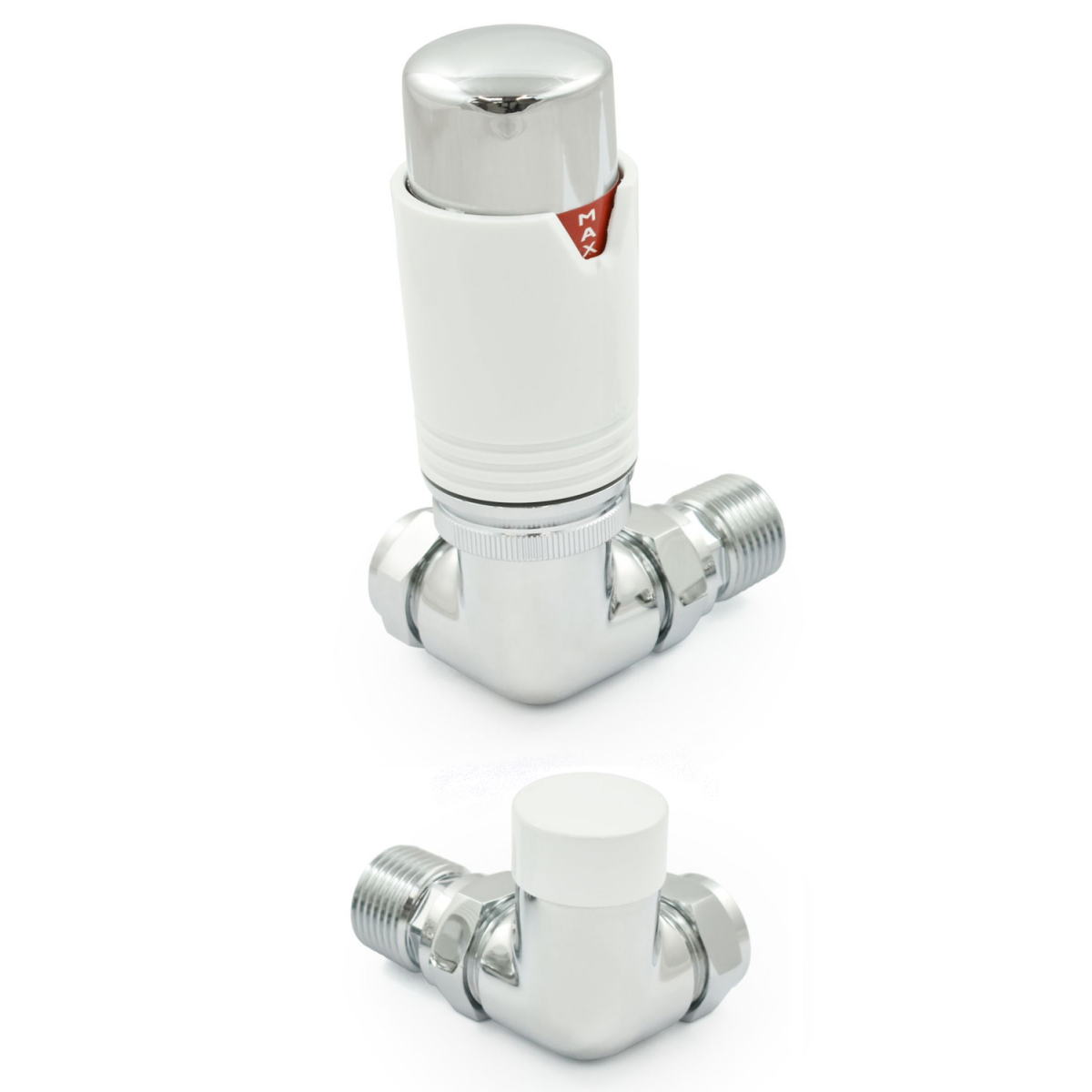 Bexley Corner TRV - White & Chrome