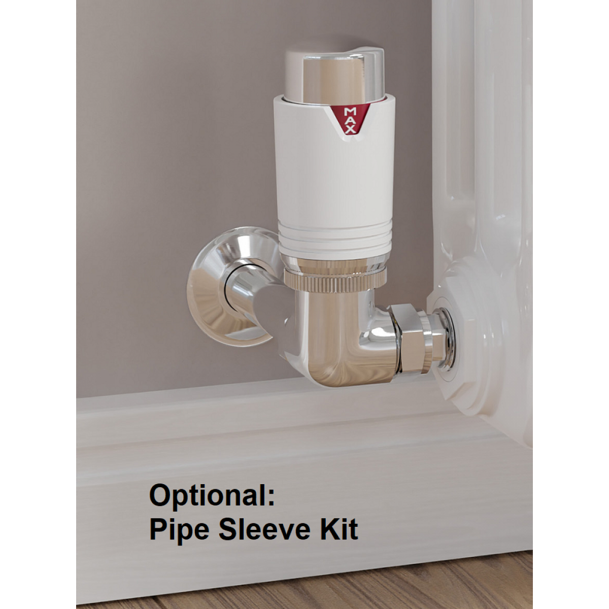 Bexley Corner TRV - White & Chrome