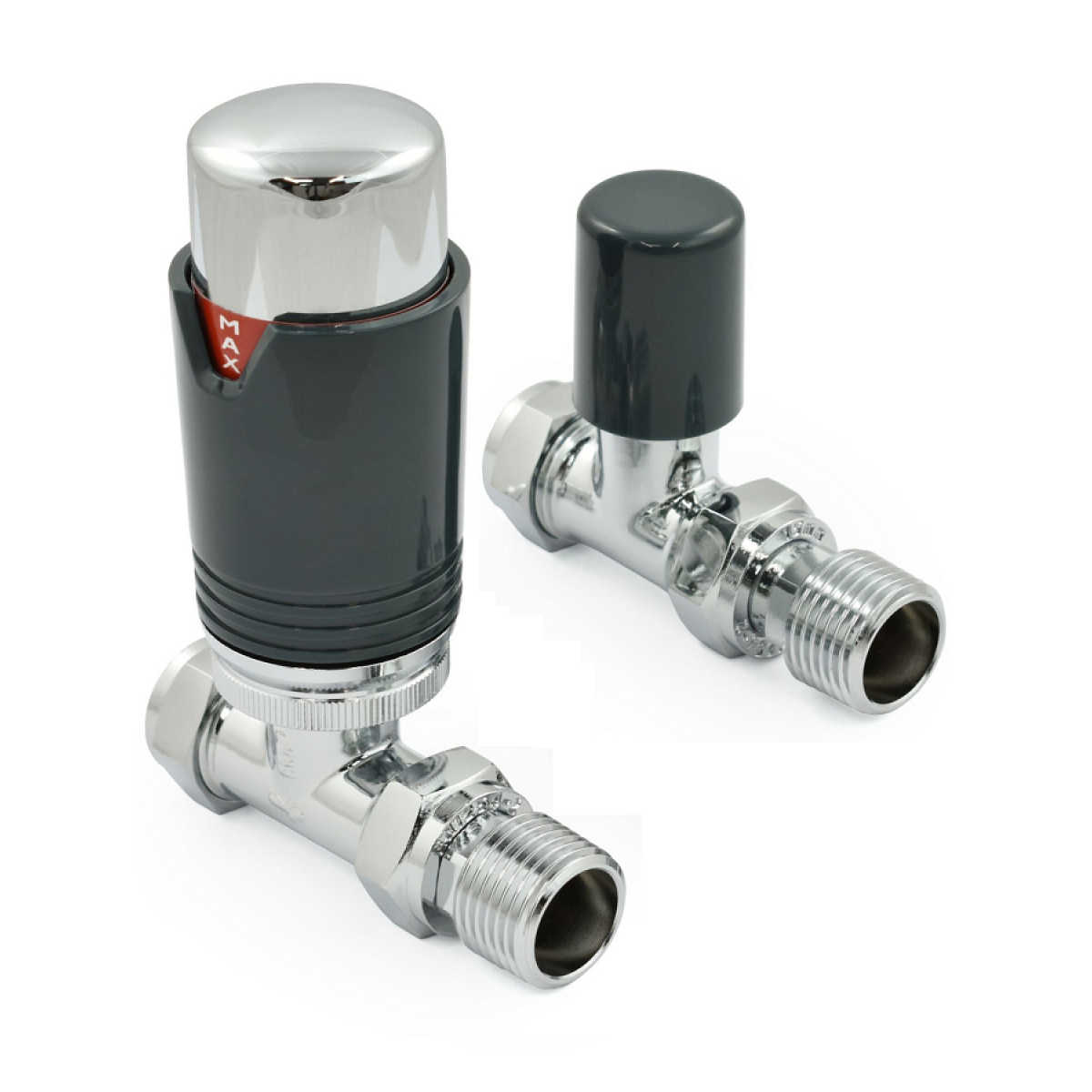 Bexley Straight TRV - Anthracite & Chrome