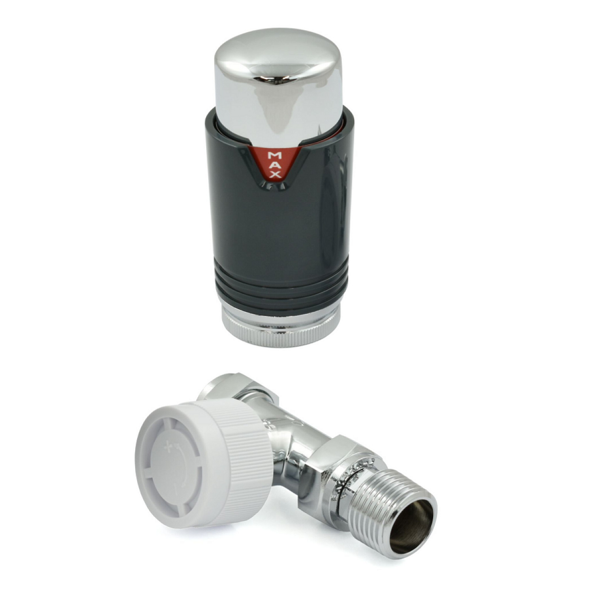 Bexley Straight TRV - Anthracite & Chrome