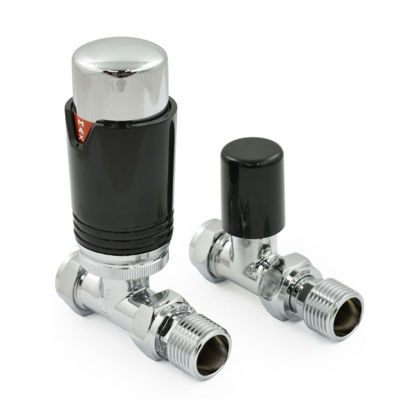 Bexley Straight TRV - Black & Chrome Bexley Straight TRV - Black & Chrome