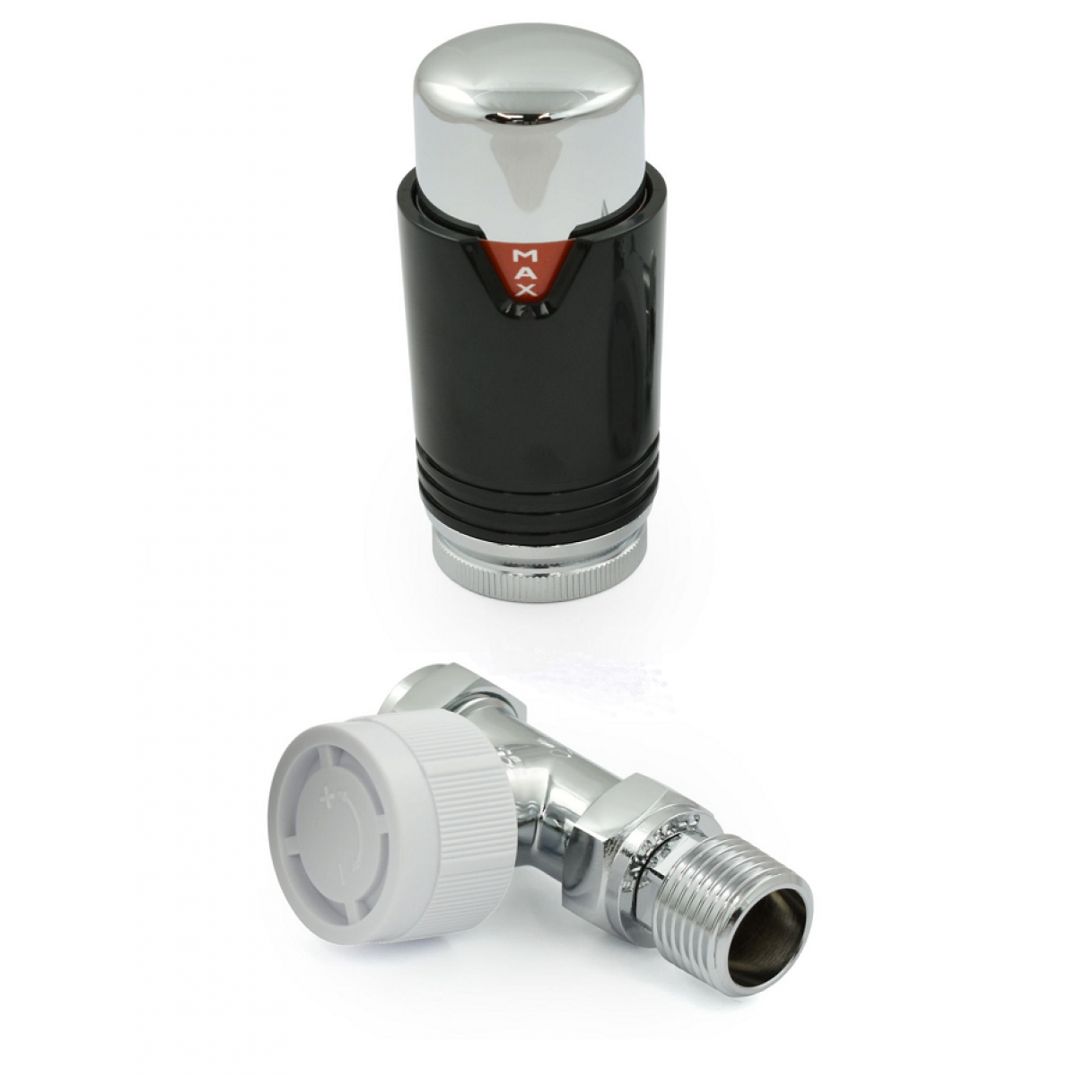 Bexley Straight TRV - Black & Chrome