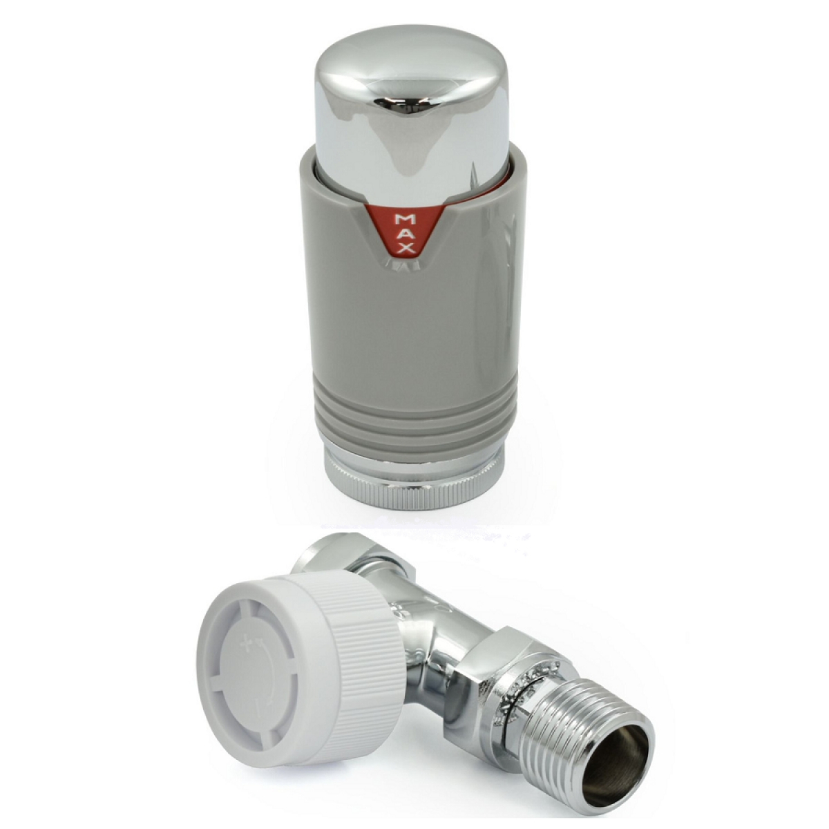 Bexley Straight TRV - Silver & Chrome