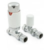 Bexley Straight TRV - White & Chrome