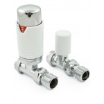 Bexley Straight TRV - White & Chrome