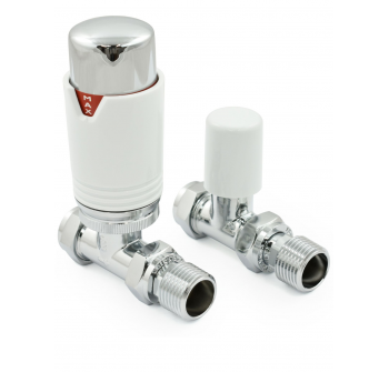 Bexley Straight TRV - Chrome & White