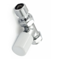 Bexley Straight TRV - White & Chrome
